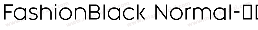FashionBlack Normal字体转换